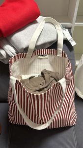 Bolsa de Lona Crema Ecodari, Gran Capacidad, Cierre de Cremallera, Bolsa de Compras y Viaje Portátil para Mujer - Product Image 2