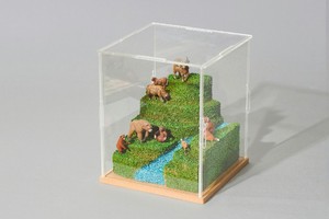 [2,9] Figuras de resina hechas a mano Terrario Casa de muñecas Paisaje de corcho en miniatura - Product Image 3