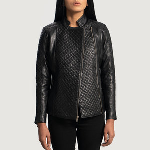 Prix réduit, taille et couleur personnalisées, manteau en cuir pour femmes, service OEM/ODM, nouvelle arrivée, manteau en cuir pour femmes - Product Image 3