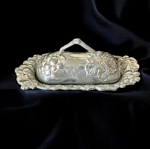 Royal Style Silver Brass Butter Dish With Lid Perfect For Hotels Restaurants And Luxury Table Setup Keeps Butter Fresh - Product Image 6