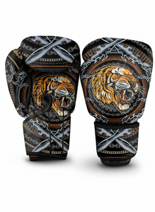 รับผลิตถุงมือชกมวยหนัง PU แบบกำหนดโลโก้ส่วนตัว สำหรับฝึกซ้อม ต่อยมวย MMA มวยไทย คิกบ็อกซิ่ง อุปกรณ์ป้องกัน - Product Image 2