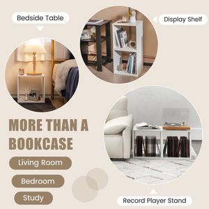 Juego de 2 Organizadores de Almacenamiento en Forma de Cubo, Librerías para Sala de Estar, Dormitorio, Estudio - Product Image 5