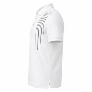 เสื้อผู้ชายทรงแอธเลติก แบรนด์ Elite รับสกรีนโลโก้ ระบายเหงื่อได้ดี เป็นมิตรต่อสิ่งแวดล้อม ดีไซน์สีตัดต่อ เหมาะสำหรับกอล์ฟ เทนนิส วิ่ง และออกกำลังกาย - Product Image 4