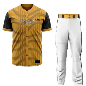 Uniforme de Béisbol de Diseño Elegante para Hombre, Tela Transpirable, Ajuste Cómodo, Ropa Deportiva para Entrenamiento y Juego en Equipo - Product Image 1
