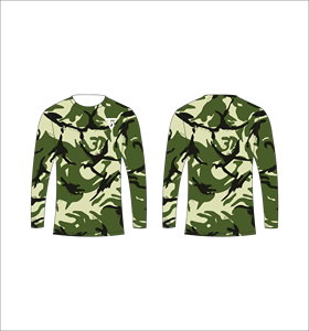 เสื้อตกปลาลายพรางสีเขียวแบบกำหนดเอง แขนยาว ป้องกันแสงแดด UPF แห้งเร็ว ระบายอากาศได้ดี เหมาะสำหรับกิจกรรมกลางแจ้ง - Product Image 6