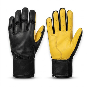 Professional Sports Leather Baseball Batting <b>Gloves</b> With Durable Grip Surface And Custom Color Manufacturing Solutions - Product Image 5