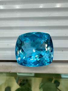 พลอยบลูโทแพซแท้ทรงคุชชั่นสำหรับทำเครื่องประดับตามสั่ง บลูโทแพซธรรมชาติราคาขายส่ง - Product Image 5