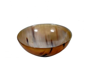 Bol à salade et à fruits vintage en corne de buffle sculptée, vaisselle indienne en corne, idéal pour les cadeaux d'affaires - Product Image 5