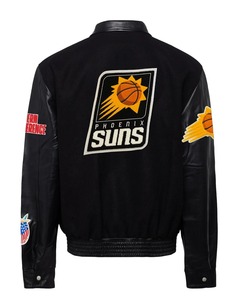 เสื้อแจ็คเก็ตขนสัตว์และหนังสีดำของทีมฟีนิกซ์ ซันส์ - Product Image 2