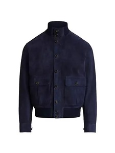 Calloway <b>Suede</b> Bomber <b>Jacket</b> - Product Image 1