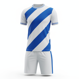 ชุดฟุตบอลยูนิเซ็กซ์พร้อมกางเกงขาสั้น ชุดสองชิ้น Eco Fusion ชุดกีฬาฝึกซ้อมฟุตบอลแบบยั่งยืน รับผลิตตามแบบ OEM - Product Image 1