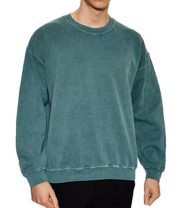 Wholesale Streetwear <b>Vintage</b> Unisex Crew Neck Multicolor <b>Oversize</b> Acid Wash Drop Shoulder Long Sleeves <b>Sweatshirts</b> - Product Image 1