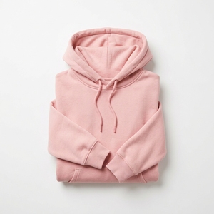 Sweat-shirt rose personnalisé pour femme, vente en gros, décontracté, à manches longues, en coton, uni, coupe oversize - Product Image 3