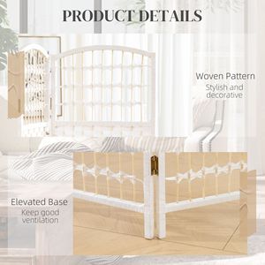 Divisorio Pieghevole Portatile a 8 Pannelli in Fibra Ondulata Bianca per Privacy in Casa e Ufficio - Product Image 6