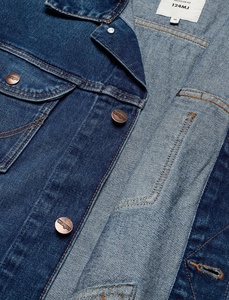 Veste en Jean pour femmes, vêtements dames, nouveau Style, veste en Jean pour femmes, manches longues, manteau personnalisé, coton, bleu, poches OEM, nouvelle collection - Product Image 5