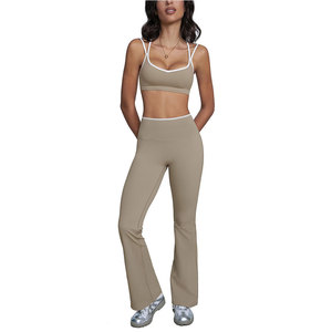 Ensemble 2 pièces décontracté pour femme, col sans col, coupe ample, toucher doux, couleur unie, écologique, pour le quotidien - Product Image 1