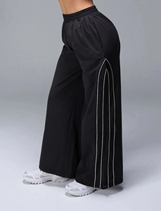 Wholesale Women's Wide Leg Track Pants <b>Lightweight</b> Training Sports Pants Elastic Waist Fitness Gym <b>Joggers</b> - Product Image 1