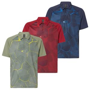 Chemise Homme Sportive à Imprimé Géométrique Numérique, Manches Courtes, Coupe Classique, Respirante, 100% Polyester Tissé, Logo Avant - Product Image 5