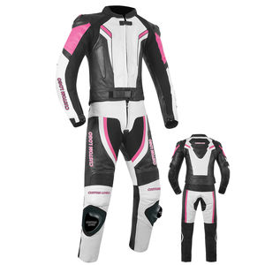 Combinaison de course moto professionnelle avec logo personnalisé, protection CE niveau 2, en cuir de kangourou, une pièce, pour hommes - Product Image 1