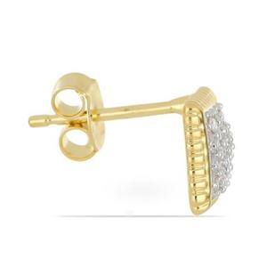 Pendientes Finos de Oro Amarillo de 18K con Diamantes Cultivados en Laboratorio, Diseño Cuadrado con Borde de Cuerda, Certificados por IGI, Regalo para Aniversario o Fiesta - Product Image 4