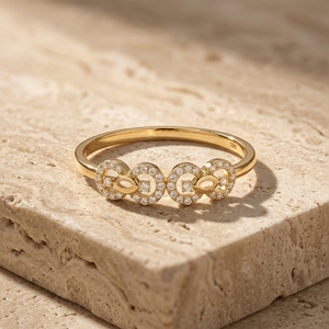 Anillo de compromiso y aniversario de oro macizo de 14K con diamante cultivado en laboratorio de corte brillante para mujer, certificado IGI, regalo de moda - Product Image 4