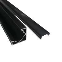 Profil LED encastré haut de gamme à 45 degrés pour armoire et placard, profil en aluminium LED anti-éblouissement, découpe et pliage inclus, décorations - Product Image 4