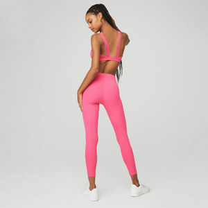 High Quality Workout Sports Leggings And Yoga Bra Sets Wholesale Fitness Gym Clothing Sets Manufacturers Yoga Sets Customize - Product Image 4