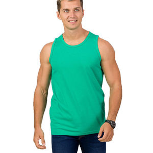 Débardeur de sport personnalisé OEM pour homme, respirant, séchage rapide, en coton écologique, idéal pour la musculation et le fitness - Product Image 1