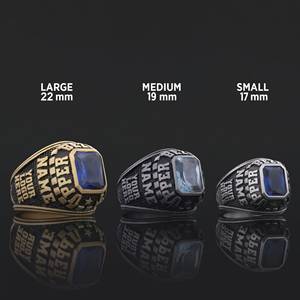 Bague personnalisée BOJ 003, bague en argent gravée sur mesure et fabriquée à la main, bague personnalisée avec votre nom, bague personnalisée avec vos logos, prix bas - Product Image 2