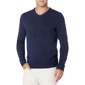 Men's Winter Viscose/Cotton Cable Knit Anti-Pilling <b>Pullover</b> <b>Sweater</b> Crew Neck Full Sleeve Solid Color Warm Front Logo - Product Image 1