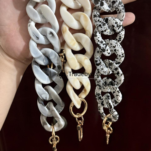 resin chain premium handmade necklace trendy fashion jewelry colorful stylish accessory for women girls design Tradebyd - Product Image 4