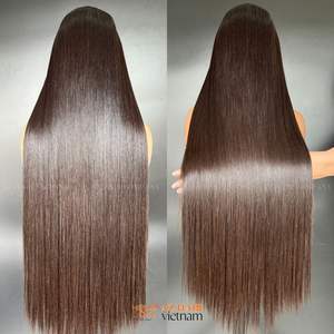 Prix le moins cher du fabricant vietnamien couleur naturelle déjà faite perruque HD Swiss Lace perruque de cheveux humains - Product Image 6