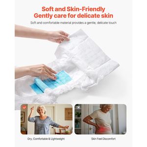 Pannolini per Adulti Super Assorbenti Usa e Getta con Linguette Anti-perdita, Mutande 3D per Incontinenza per Uomini e Donne - Product Image 5