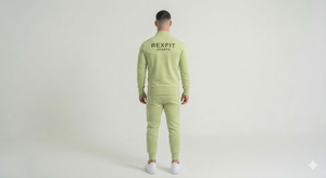 Ensemble de survêtement uni pour homme, très populaire, personnalisable, en polyester et coton, pour le sport et le jogging, coupe oversize et ajustée - Product Image 2