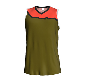 Maillot de basket-ball professionnel pour hommes, logo brodé personnalisé, séchage rapide, uniforme de sport sans manches avec service OEM - Product Image 5
