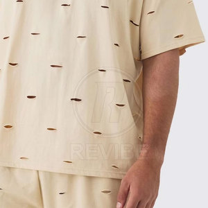 T-shirt en coton 100% respirant de haute qualité, style streetwear, effet vieilli, vente en gros, best-seller - Product Image 6
