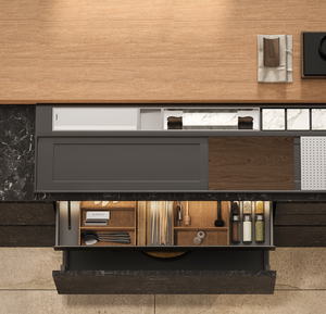 Meuble de cuisine autoportant multifonctionnel JY Project, style européen moderne vietnamien, en MDF, prêt à assembler (RTA) - Product Image 6