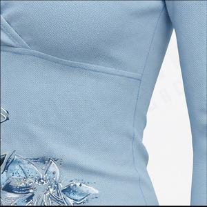 เสื้อยืดคอวีพิมพ์ลายดอกไม้สไตล์วินเทจ ทรงเข้ารูป ผลิตจากโพลีเอสเตอร์ ระบายอากาศได้ดี สินค้ามาใหม่ เสื้อถักทอแบบสั่งทำพิเศษ สีตัดกันสวยงาม - Product Image 5