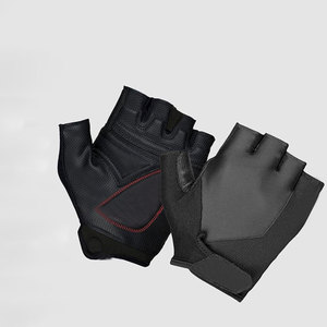 Gants de musculation en cuir personnalisés, demi-doigts, avec rembourrage antidérapant pour la paume, pour la salle de sport et le fitness - Product Image 2