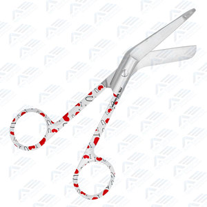 Tijeras manuales de acero inoxidable con diseño de patrón de amor para cortar vendajes médicos, de uso ortopédico y para cortar yeso. - Product Image 4