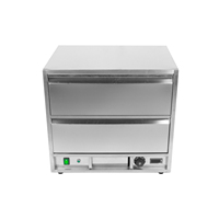 Chauffe-pains électrique compact et portable en acier inoxydable pour la livraison de plats à emporter et les stations de restauration rapide