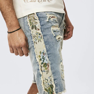 Shorts de Mezclilla Casuales de Corte Regular para Hombre, Estilo Nuevo, Hechos a Medida, Color Sólido, Venta al Por Mayor - Product Image 4