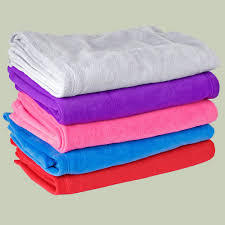 <b>Double</b> Layer Solid Plain Knitted 100% Polyester Cooling Fiber Blanket for Summer by harshit international india - Product Image 6