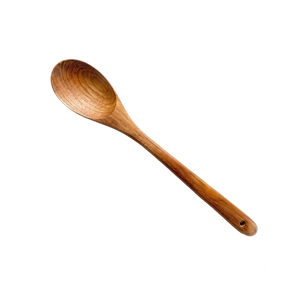 Cuillère à riz en bois de teck écologique, spatule de cuisine antiadhésive, cuillère de service artisanale en bois naturel avec accroche - Product Image 5