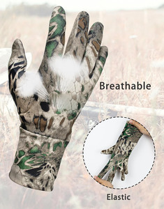 Hunting Gloves, Anti-Slip Camo Hunting Gloves for <b>Men</b> & Women with Touchscreen-Compatible Fingertips - Product Image 3
