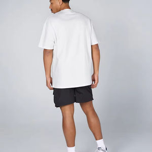 T-shirt à manches courtes pour homme, en coton 100% tricoté, de haute qualité, coupe classique, col rond, uni - Product Image 2