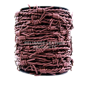 สายหนังแท้สีน้ำตาลเมทัลลิกมันวาวลวดหนาม1-2.5มม. สร้อยคอแบบ DIY และส่วนประกอบสร้อยข้อมือหนังเชื่อถือได้ - Product Image 4