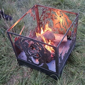 Bol à feu en métal contemporain et tendance pour la décoration de la cour et du patio - Product Image 4