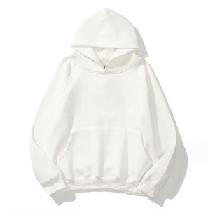เสื้อฮู้ดผู้ชาย ผ้าฝ้าย 100% เฟรนช์เทอร์รี่ สีดำ ดีไซน์กระเป๋าเสื้อ สวมใส่สบายๆ สำหรับฤดูใบไม้ร่วง ทรงปกติ พิมพ์ลายตัวอักษร - Product Image 2
