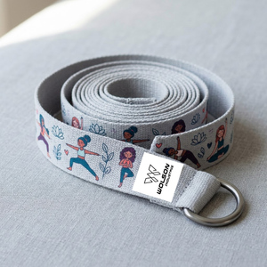 Sangle d'étirement athlétique pour yoga, confortable, pour l'entraînement, la flexibilité et le soutien pendant les séances de fitness et d'entraînement. - Product Image 4